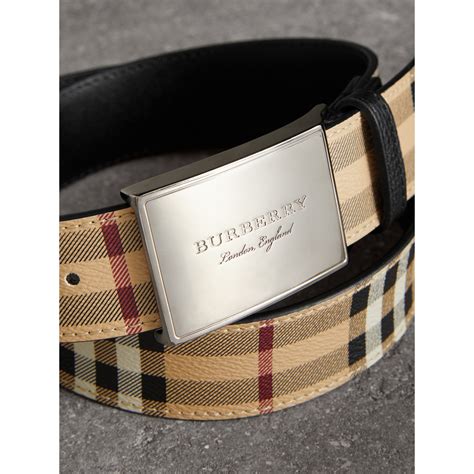 cintura burberry uomo check